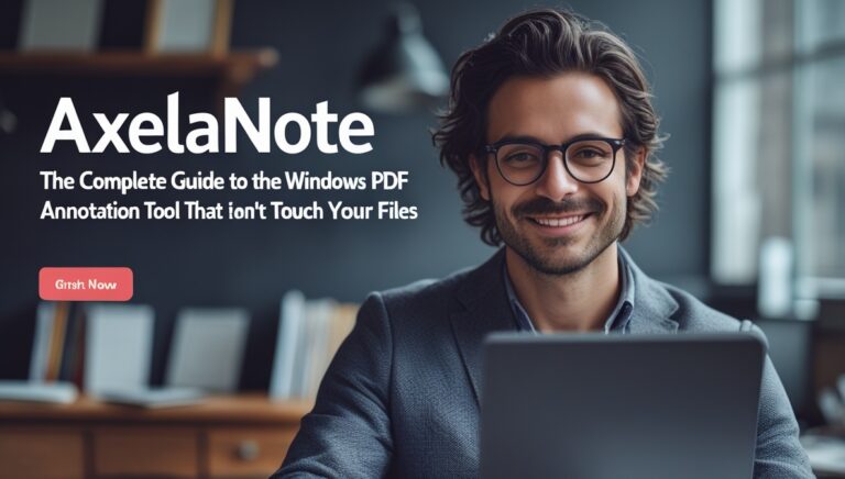 AxelaNote: The Complete Guide to the Windows PDF Annotation Tool That Doesn't Touch Your Files